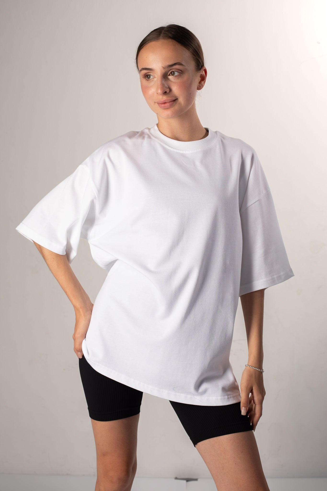 Organic cotton oversized white T-shirt